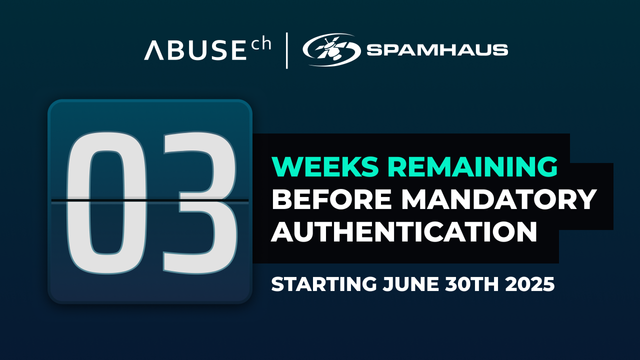 3 weeks remaining before mandatory authentication - starting June 30th.