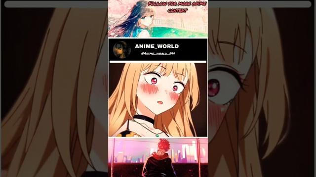 When She Looks at You Like THAT |❤️✨🔥| #anime #shorts #mydressupdarling