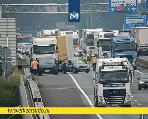 Ongeval op de A67