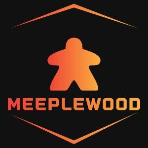 Image shows the logo for Meeplewood.