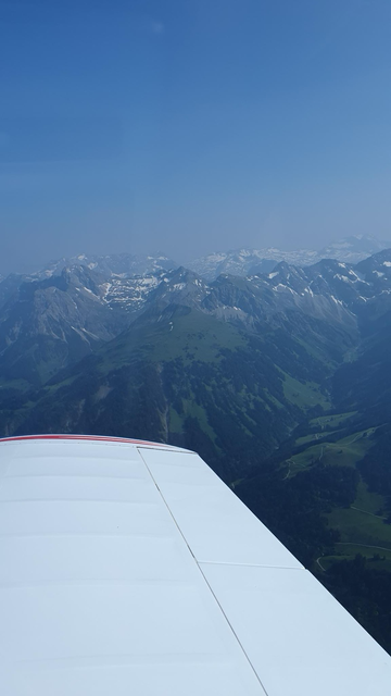 Green Mountains with snow caps