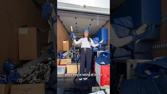 Gabby Shirley’s on the case again 🔎 #nhl #equipment #hockey #arena