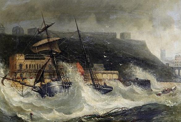 Painting of a shipwreck