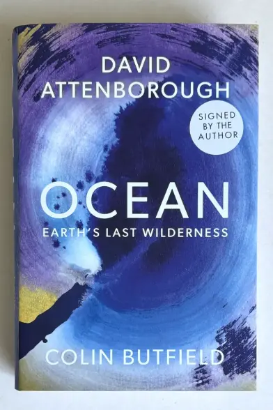 A picture of the book "Ocean: Earth's Last Wilderness" by David Attenborough and Colin Butfield.