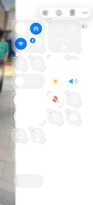 A mostly white screen with hints of UI on top