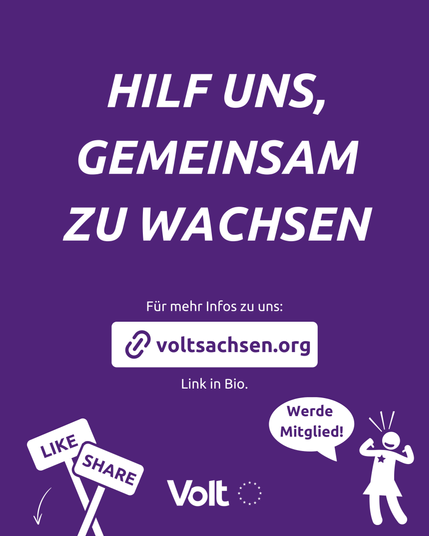 Hilf uns, gemeinsam zu wachsen - voltsachsen.org