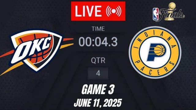 LIVE:  Thunder vs Pacers – Game 3 | 2025 NBA Finals June 11, 2025 2K25 NBA Live Game