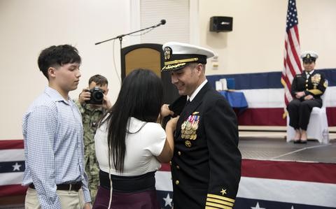 Flight officer with extensive Japan experience takes helm of Okinawa’s Navy command
