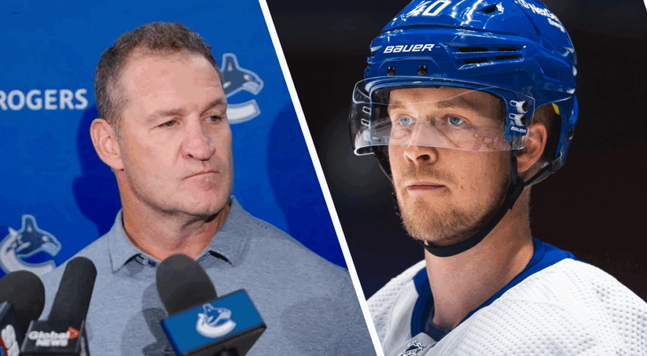 Canucks HC Adam Foote Wastes No Time Delivering Strong Message to Elias Pettersson After Drama-Fille