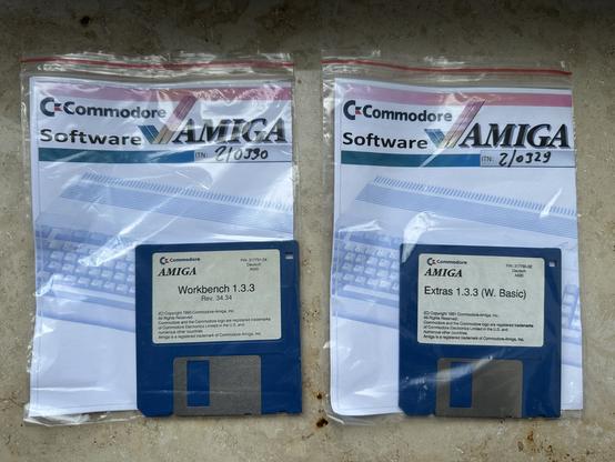 Disketten für Amiga Workbench 1.3.3, Rev. 34.34.