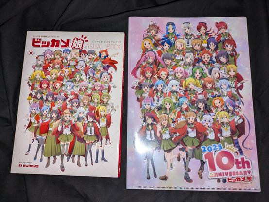 Bic Camera Girls Illustration Book and 10th Anniversary Clear File.