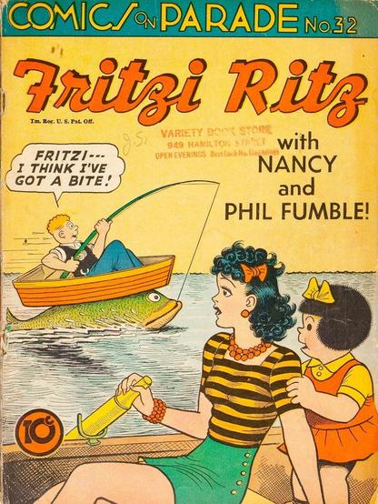 Fritzi Ritz comic book cover