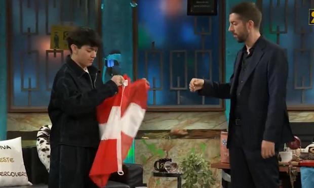 JJ, ganador de Eurovisión, en el programa 'La Revuelta'. ()