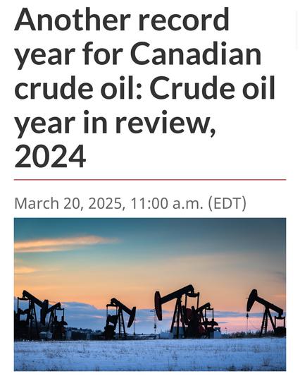 Another record
year for Canadian
crude oil: Crude oil
year in review,
2024

March 20, 2025