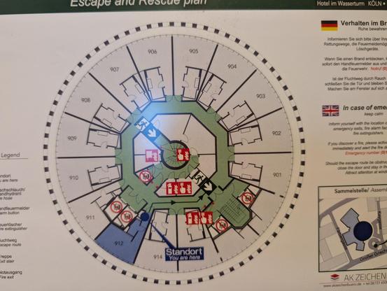 A round floor plan... It's a cross section of a water tower