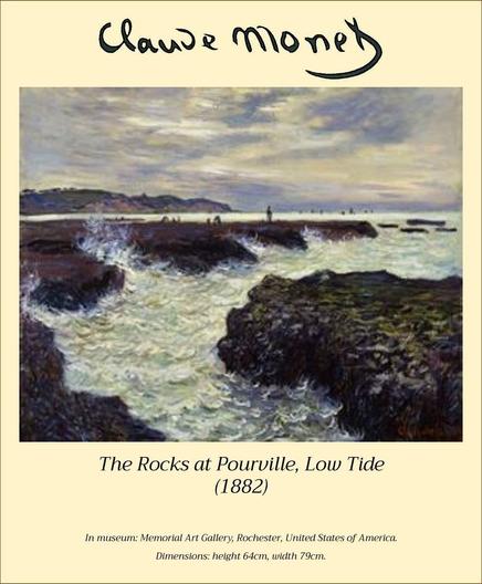 The Rocks at Pourville, Low Tide