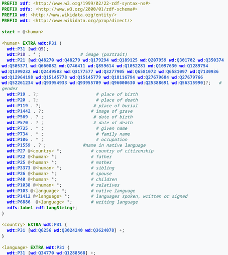 EntitySchemas are machine-readable data models written in ShEx (Shape Expressions) -- blueprints that tools, bots, and validators use to ensure structured data. They define how we model Items like people, places, books, and buildings. Example: E10 standardizes human data: https://w.wiki/ESpM

Ensuring:
💯 Complete data
✅ Quality & consistency
💬 Multilingual accuracy
⚒️ Reliable tool & bot contributions

🔗 Learn more: https://w.wiki/6q8n
💬 Used EntitySchemas? curious to start? Share your thoughts! 🚀