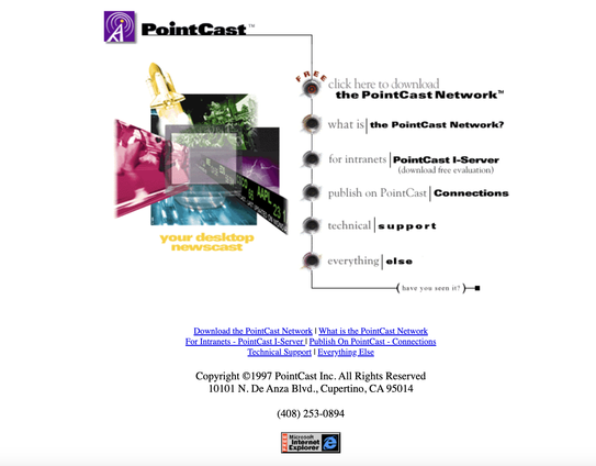 PointCast.com on 1 April 1997