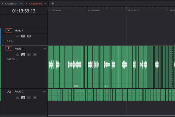 Audiobook editing