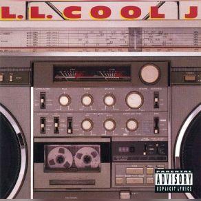 L'album de LL Cool J représenté uniquement par une vue frontale d'un ghettoblaster, seul le nom de L.L. Cool J apparaît en rouge au-dessu