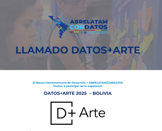Captura de la web de ABRELATAM/CONDATOS en su seccion Datos+Arte.
