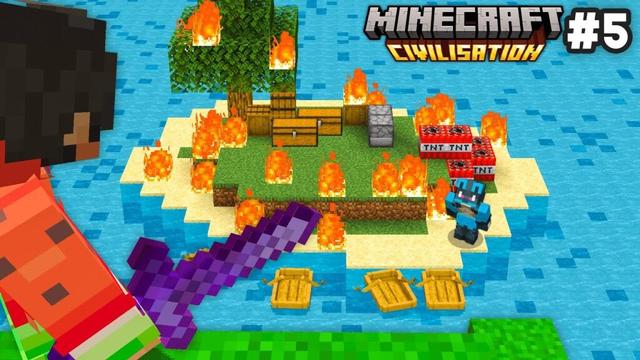 J'ai Anéanti la Civilisation de ce Youtubeur sur Minecraft Civilisation.. #5