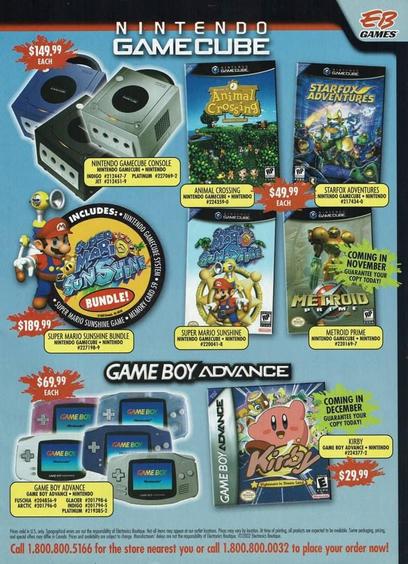 GameCube/GBA EB Games Ad (2002)