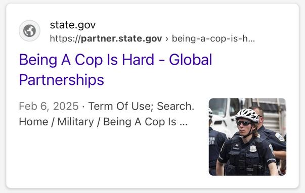 "Being A Cop Is Hard" :(