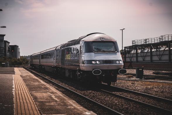RailAdventure train made up of 43468 and 43480 and two Mk3 coaches coming into Aberdeen station