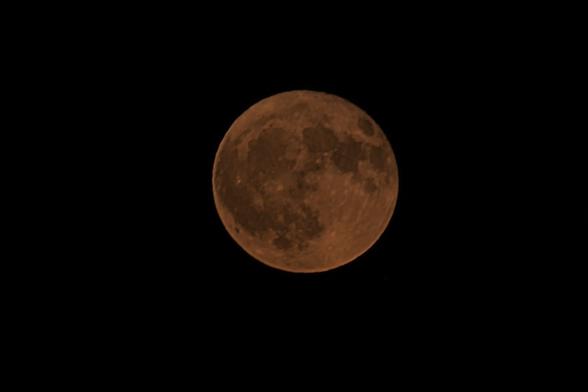 Red full moon
