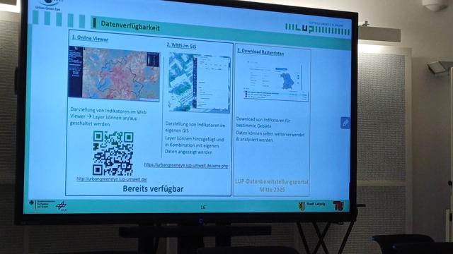 Folie über das Projekt UrbanGreenEye - Indikatoren über Qualität des Baum- und Grünbestands aus Raster-Satelliendaten