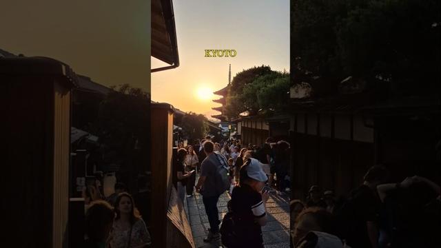 Sunset in KYOTO Japan #shorts #travel #kyoto #japan