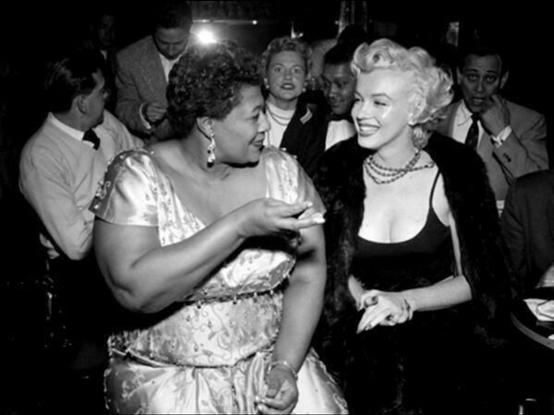 Ella Fitzgerald and Marilyn Monroe