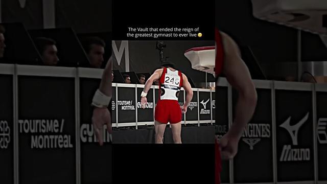 The 6x defending World Champ taken out by one off landing😢 #gymnastics #injury #sports #vault #sad