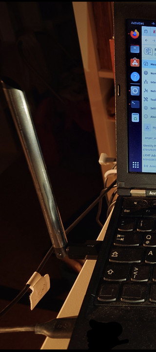 wifi dongle plugged into thinkpad