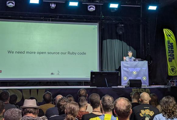 Matz on BalticRuby stage