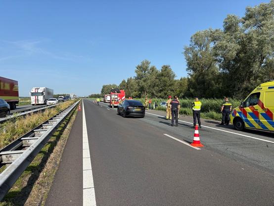Ongeval met meerdere voertuigen op de A59 bij Waspik