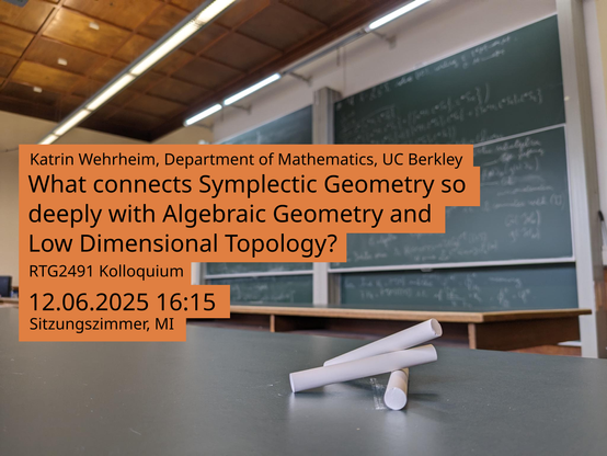 Im Hintergrund das historische Sitzungszimmer des Mathematischen Instituts darüber als Overlay der Text des Toots