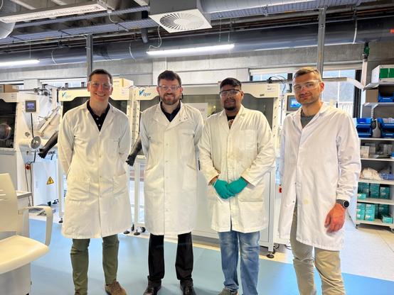 Professor Tadhg Kennedy (UL), Dr Ashley Willow (SU), Dr Mugilan Narayanasamy (UL), and Dr Marcin Orzech (SU).