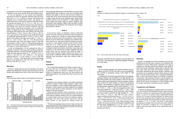 Eye-tracking results and a visualization tool that "attenuated the gap between peopleās minimum wage prescriptions" (N ā
2000).