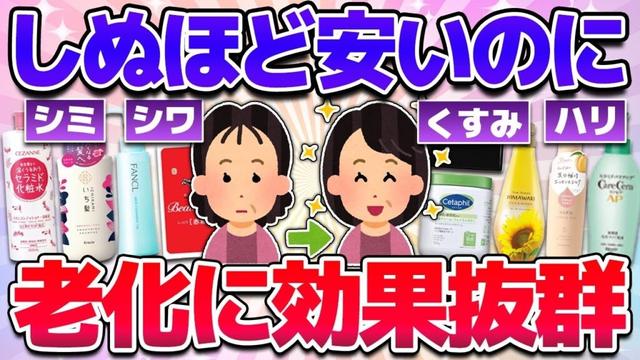【有益】めちゃ安いのに老化に効果抜群なものまとめ！