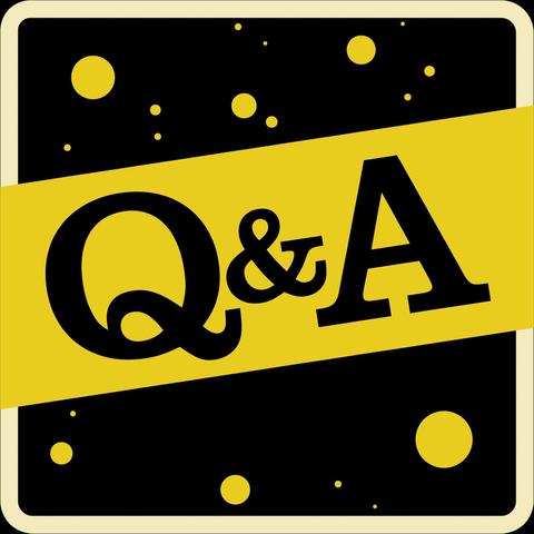 Bild des Schriftzugs „Q&A“ im Stil des Skeptics in the Pub Logos