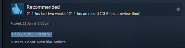 5 stars. i dont even like omlets
