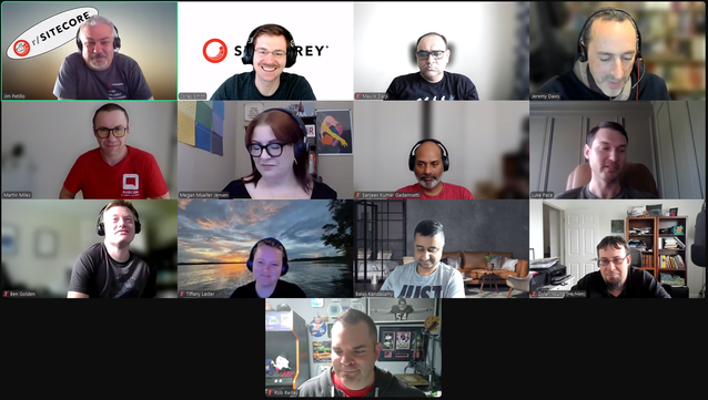 Screenshot of attendees on the June 6, 2025 #SitecoreLunch call.