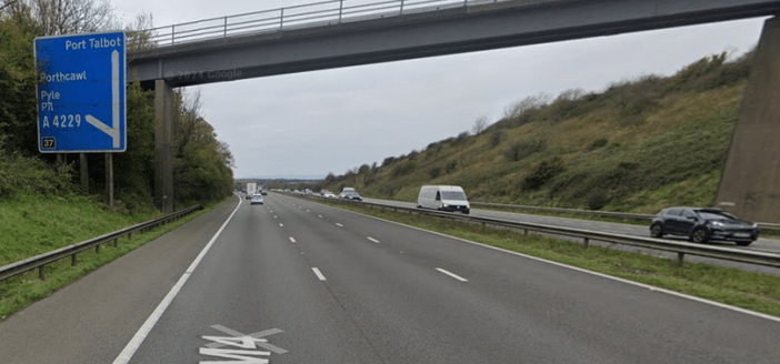 M4 Junction 37 at Pyle