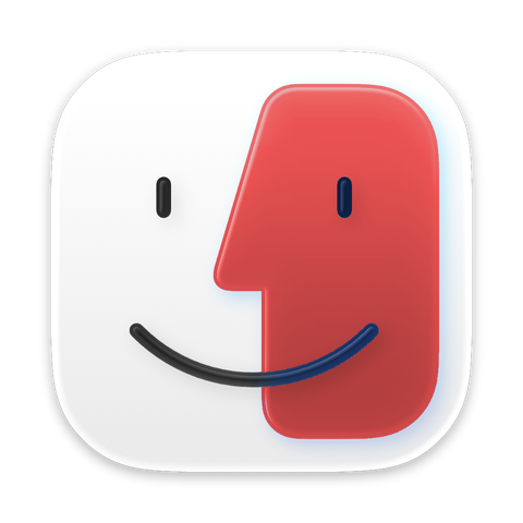 New Finder icon but white/red like ENA from dream BBQ