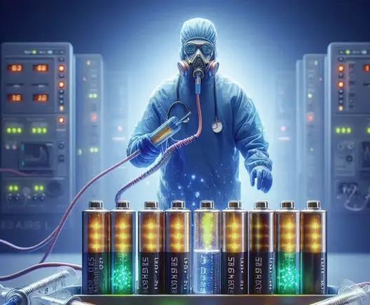 generata AI batterie al litio che si rigenerano con una iniezione di ioni di litio