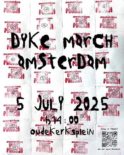 DYKE MARCH AMSTERDAM

5 JULY 2025
h14:00
Oudekerksplein
