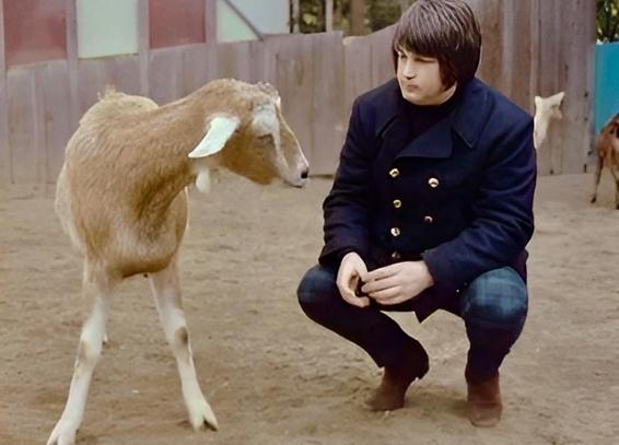 Brian Wilson & goat