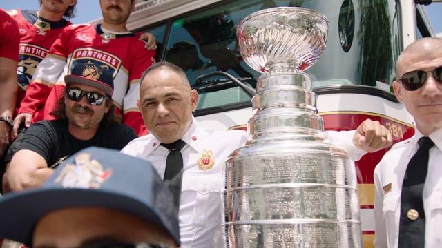 Panthers Surprise Sunrise Fire Rescue Captain With the Stanley Cup